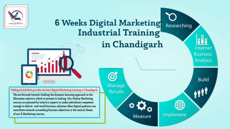6/Six weeks Digital Marketing Industrial Training in Chandigarh - Webliquidinfotech