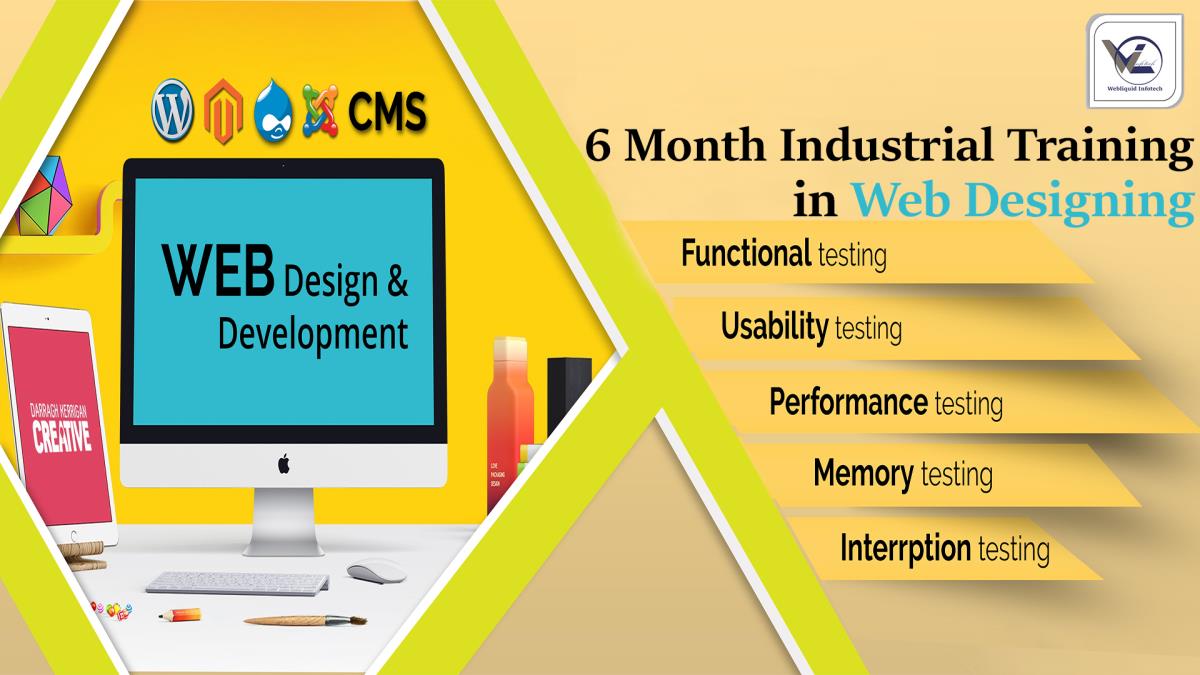 6/Six Months Web Designing Industrial Training in Chandigarh - Webliquidinfotech