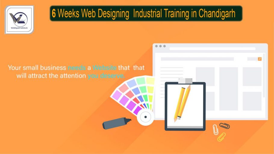 6/Six weeks Web Designing Industrial Training in Chandigarh - Webliquidinfotech