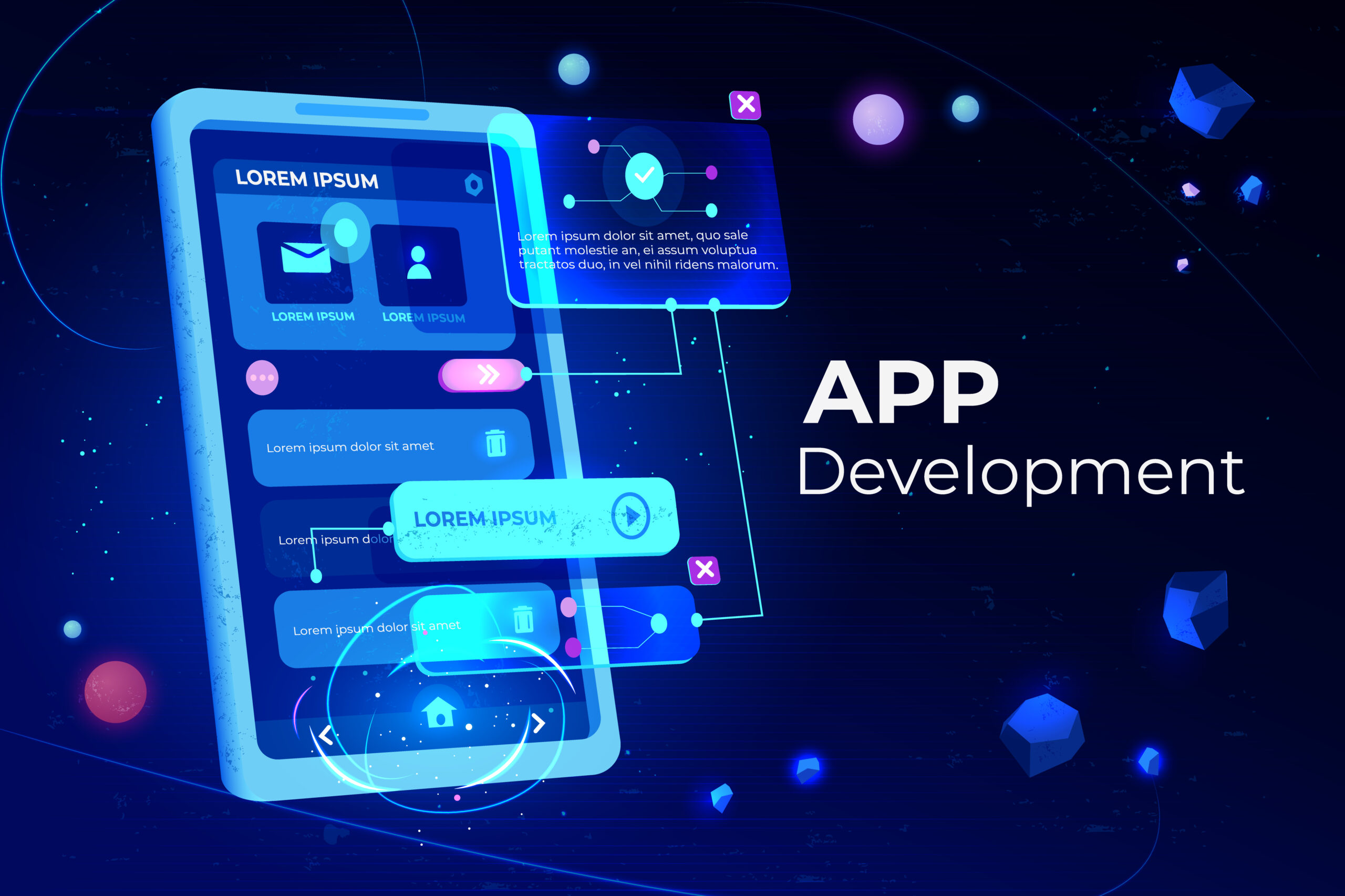 How to become a professional mobile app developer in 2026 showing app development tools and coding on smartphone screens