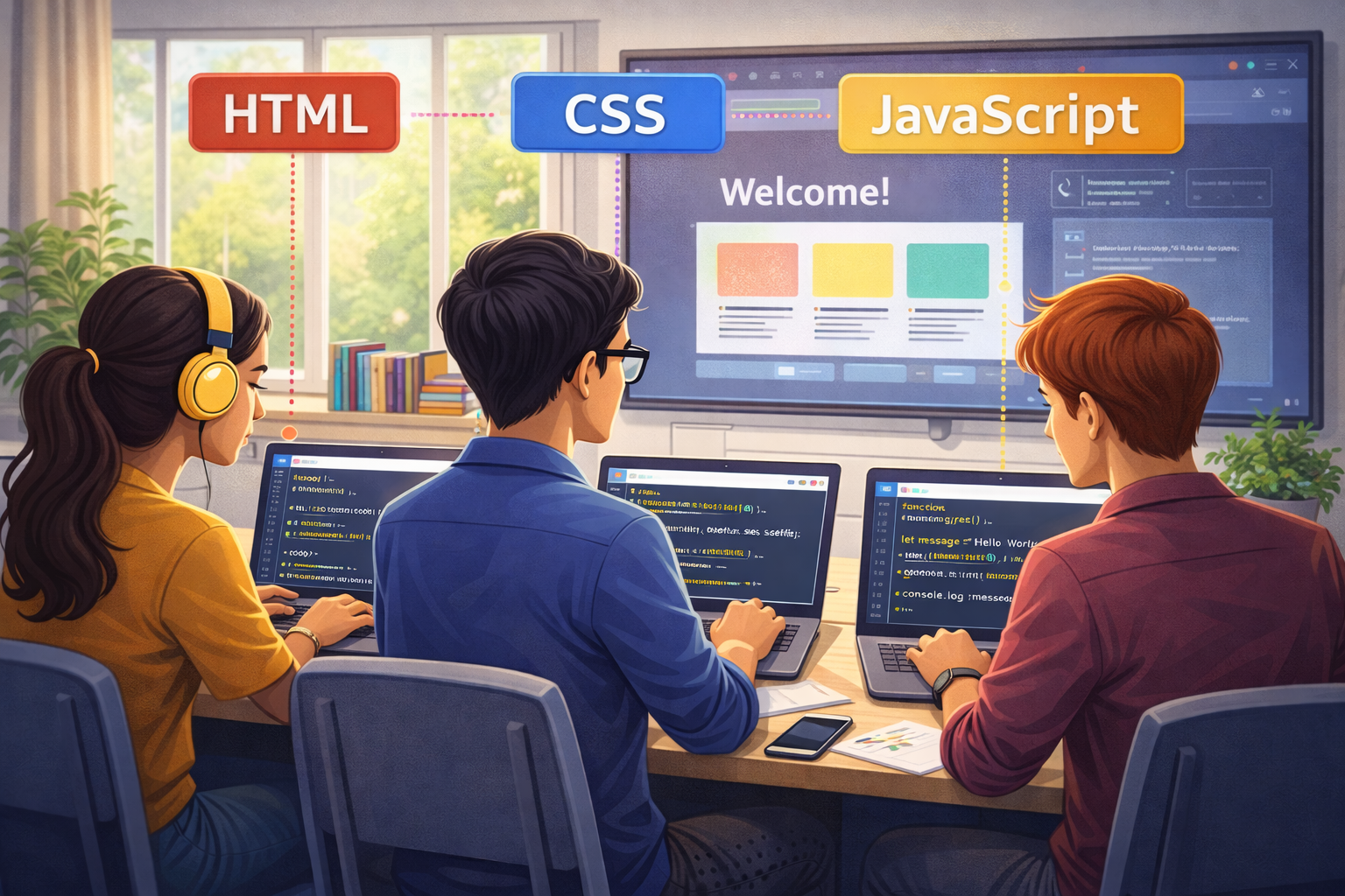 learning HTML CSS JavaScript programming