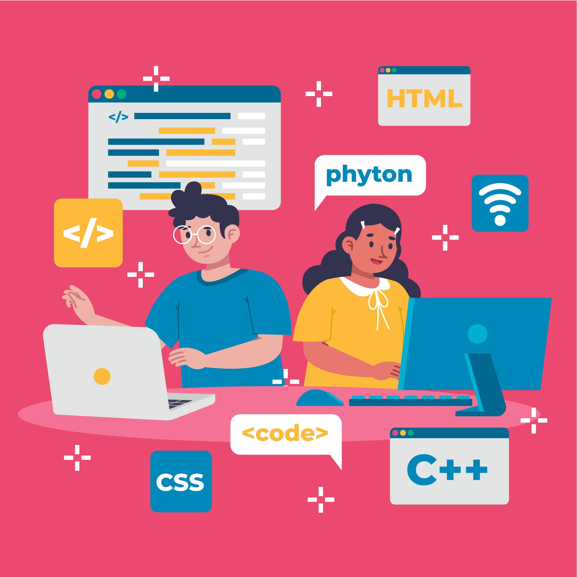 students learning data science and python