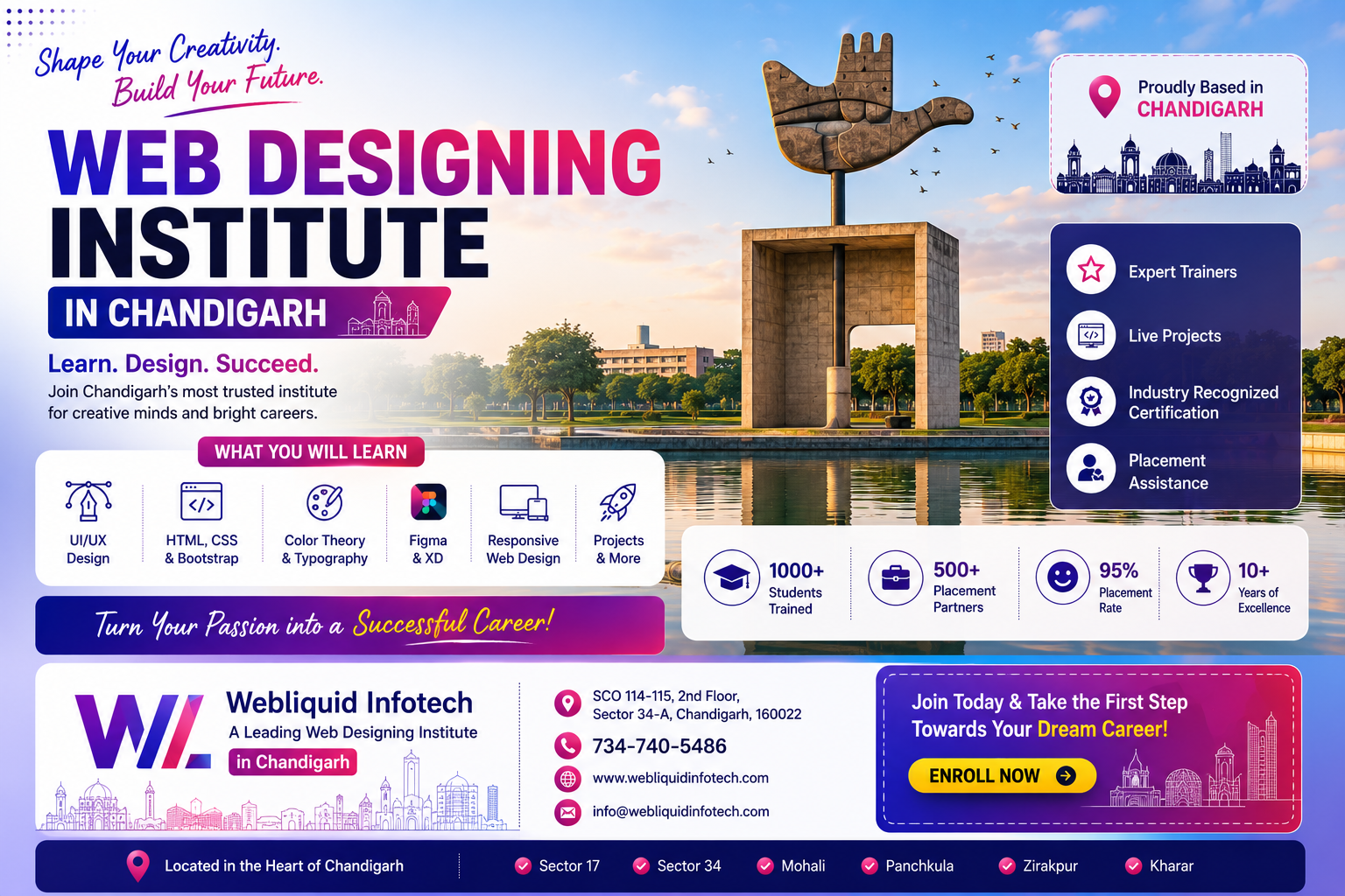 Beginner-friendly web designing course in Chandigarh
